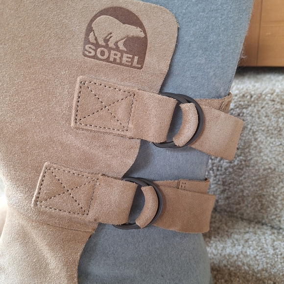 NWOT Sorel Chipahko Unisex Felt And Suede Boot Tan/Gray Size Men 6 Wm 8 - Picture 3 of 8